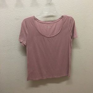 Ann Taylor LOFT Pink Tee